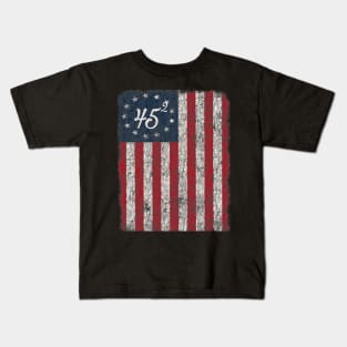 45 Squared Trump Betsy Ross Flag 2020 Second Term Kids T-Shirt